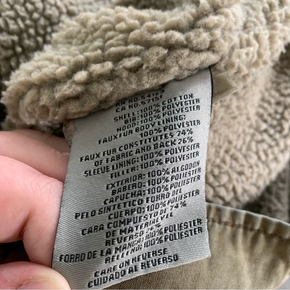 Levi’s Hooded Cotton Canvas Military Trucker Jacket Tan Work Outdoor Layered M - Picture 13 of 16